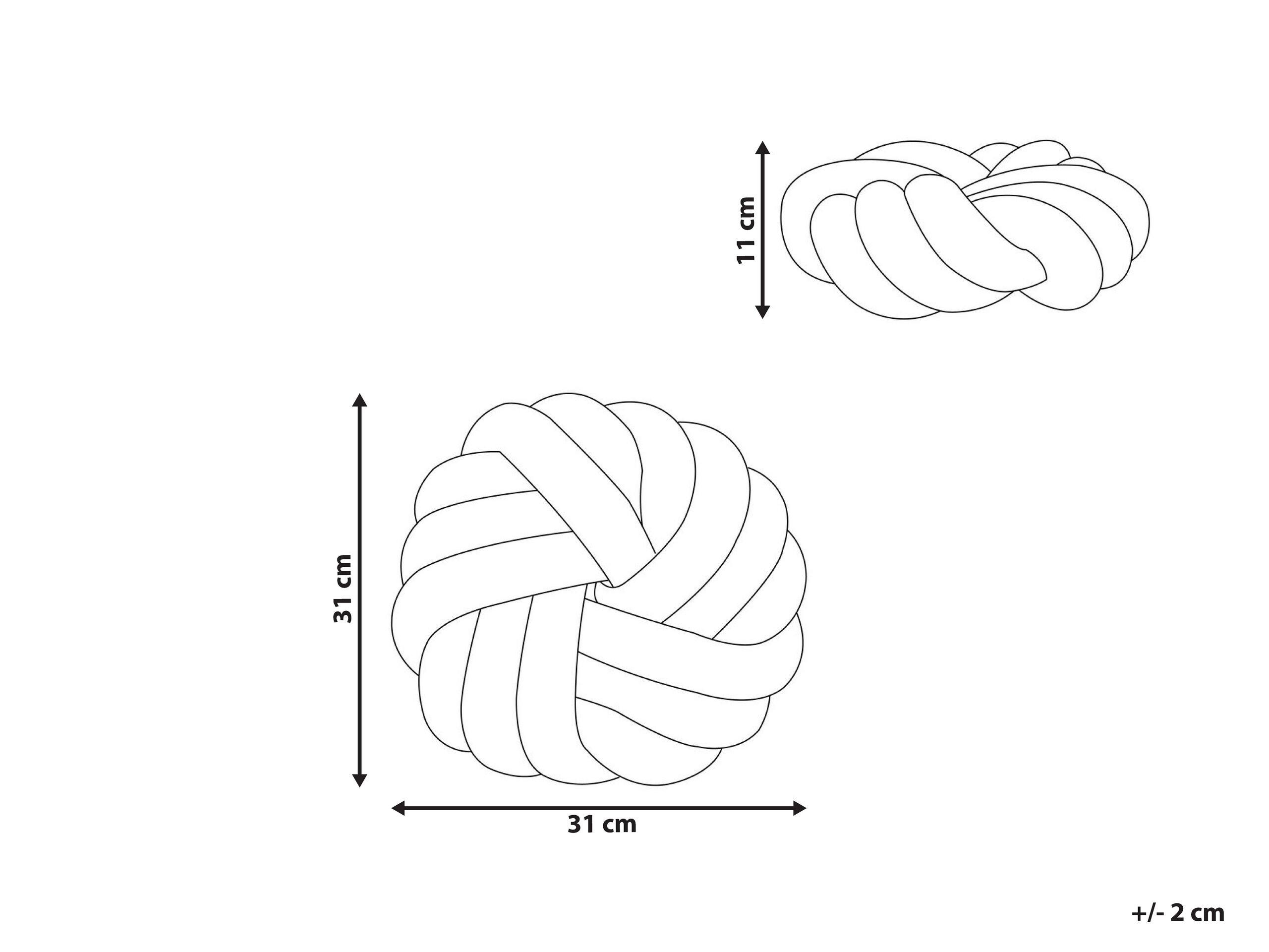 Beliani Dekokissen aus Bouclé Boho AKOLA  