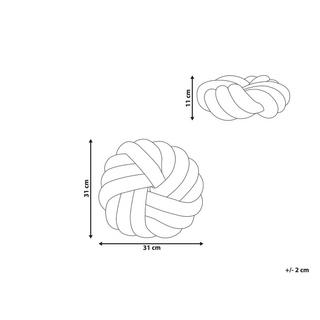 Beliani Dekokissen aus Bouclé Boho AKOLA  