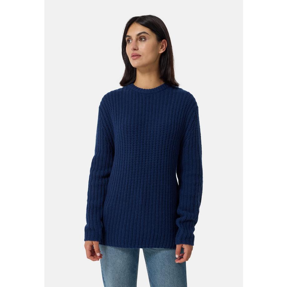 CASH-MERE.CH Maglione girocollo in lana e cashmere a maglia grossa  