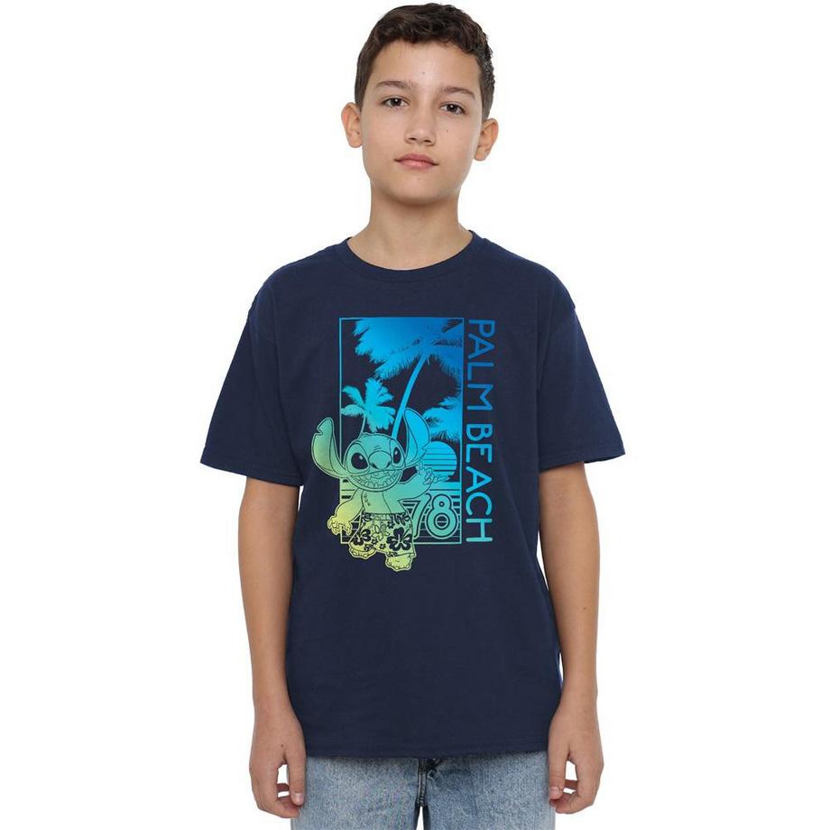 T-ShirtMotiftyle Dégradé Palm Beach