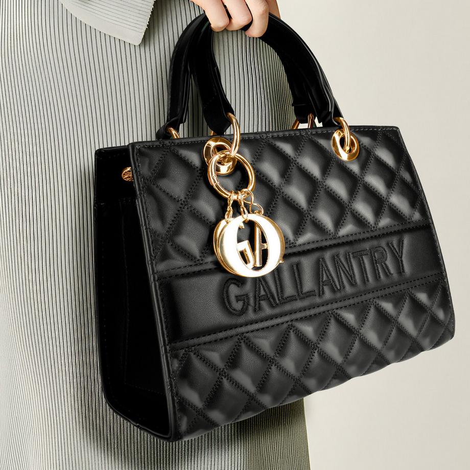 Gallantry La Matelassé Shiny Similpelle Borsa a Mano  