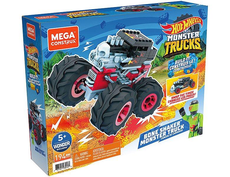 Image of Mega Construx Hot Wheels Monster Trucks Bone Shaker (194Teile)