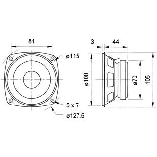 Visaton  Visaton Haut-parleur à large bande FR 10/8 ohms 