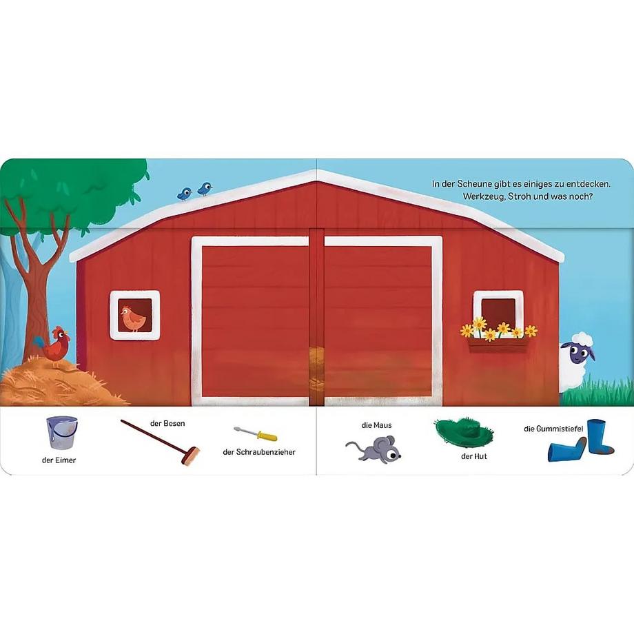 Schau rein! Was ist los auf dem Bauernhof? Kent, Sophie (Illustrationen) Gebundene Ausgabe 