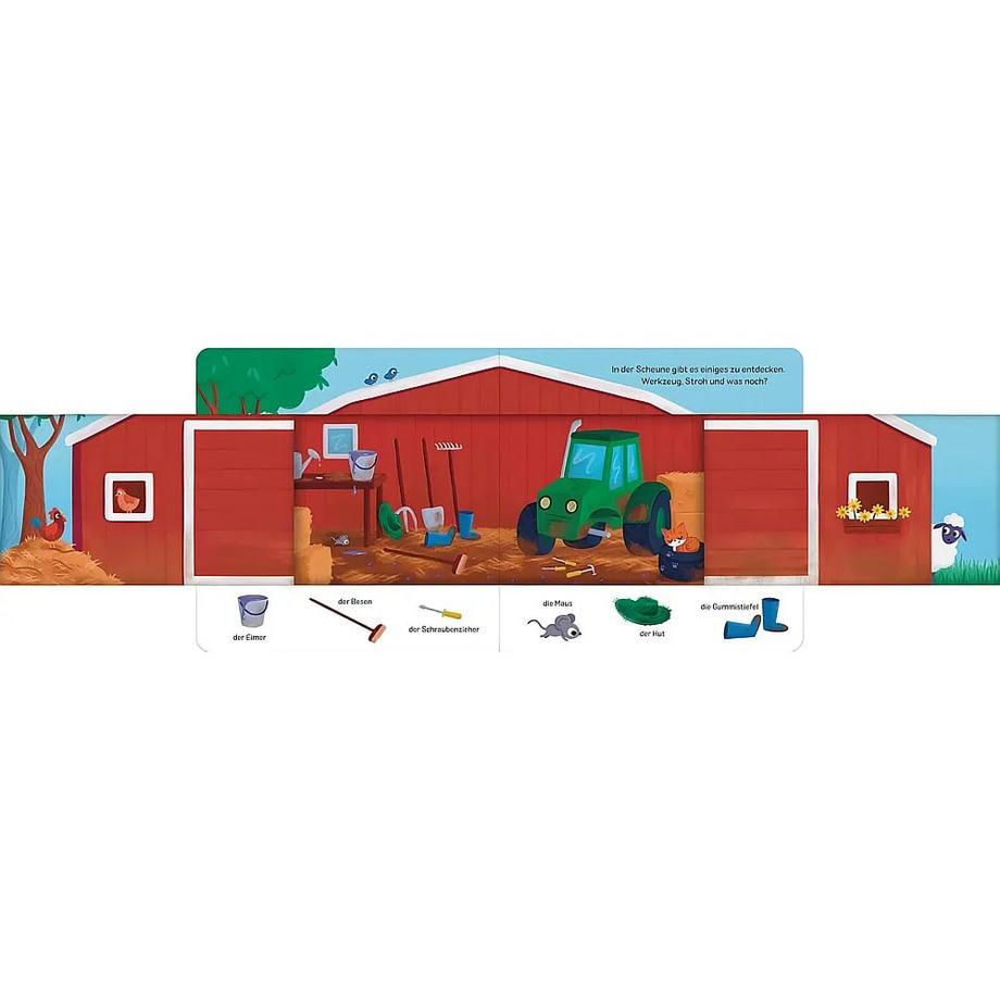 Schau rein! Was ist los auf dem Bauernhof? Kent, Sophie (Illustrationen) Gebundene Ausgabe 