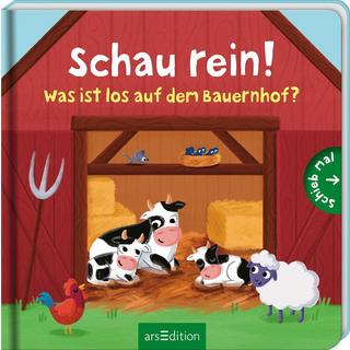 Schau rein! Was ist los auf dem Bauernhof? Kent, Sophie (Illustrationen) Couverture rigide 