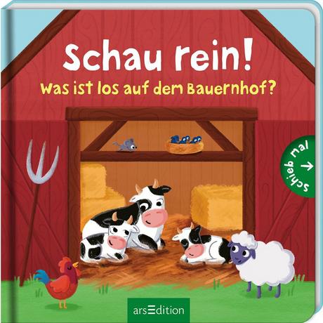 Schau rein! Was ist los auf dem Bauernhof? Kent, Sophie (Illustrationen) Copertina rigida 