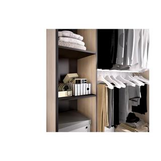 Vente-unique Dressing extensible DORIAN avec rideau L1  Chêne  