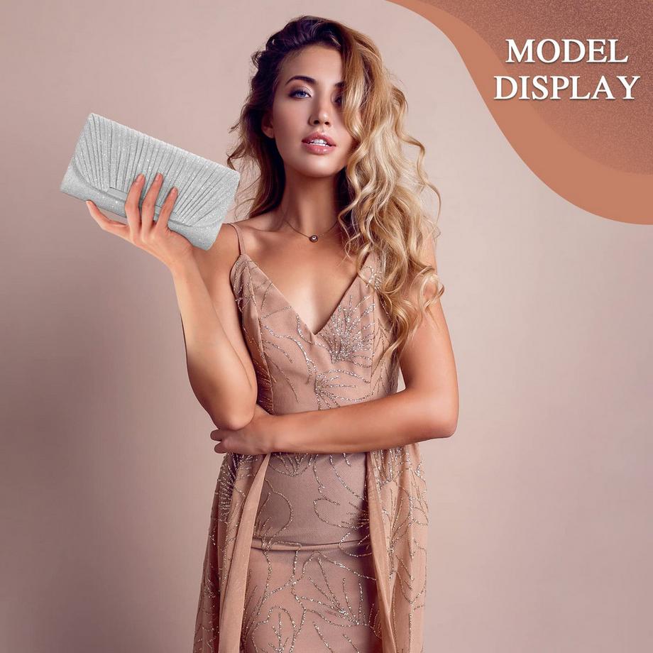 Only-bags.store Sac à main de soirée à la mode Pochette de mariage élégante à chaîne  