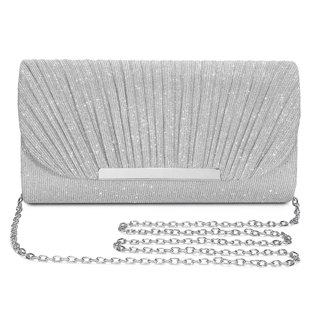 Only-bags.store - Abendtasche, Modische Handtasche, Elegante Hochzeitstasche, Kettenumschlagtasche, für Damen, Multicolor, Größe Onesize