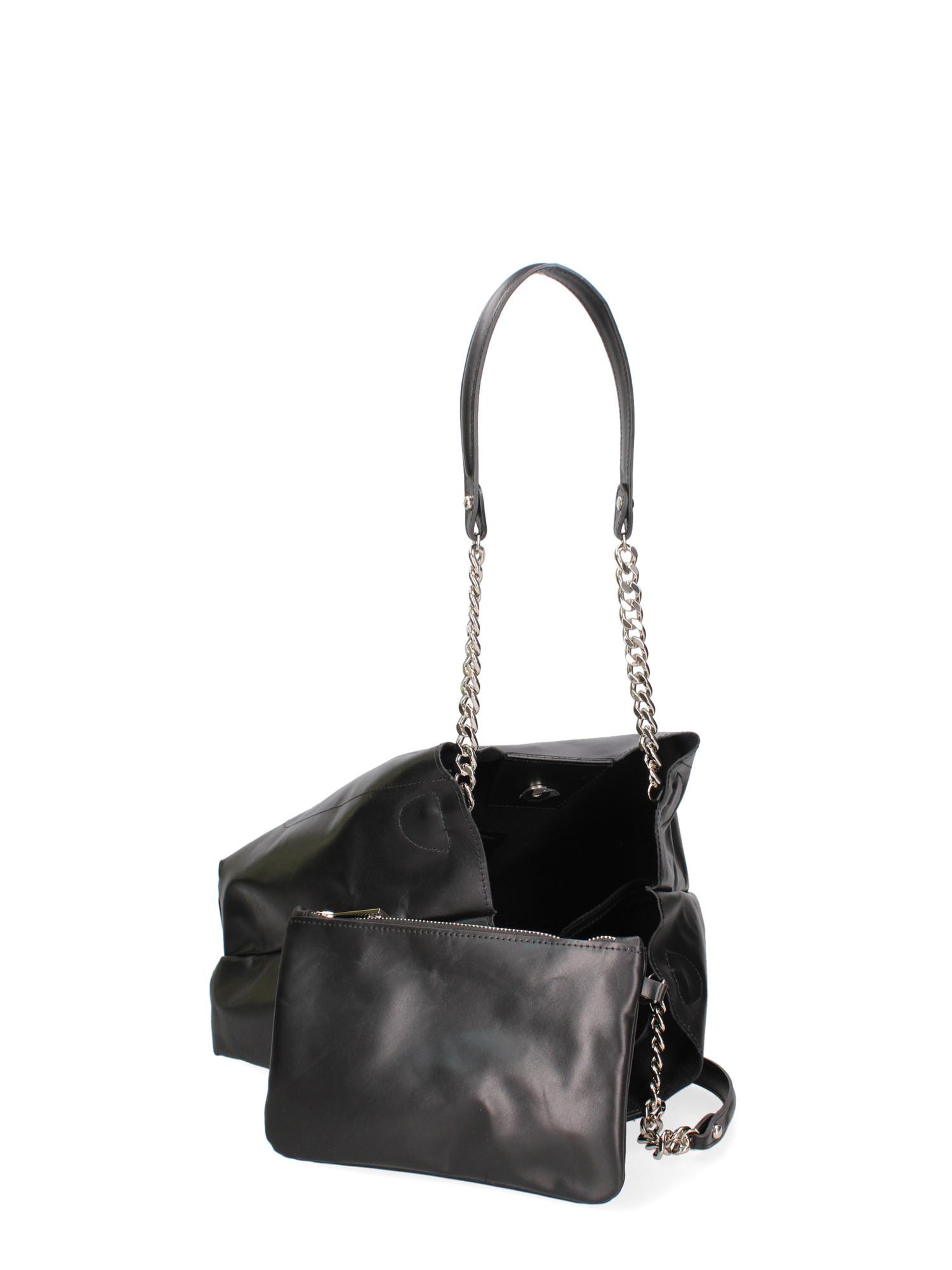 JOHN RICHMOND Borsa a tracolla con manico a catena  