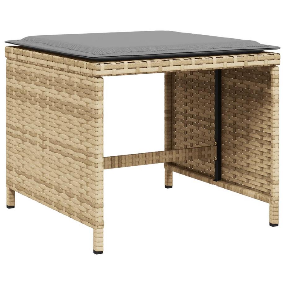 VidaXL  Gartenhocker poly-rattan 