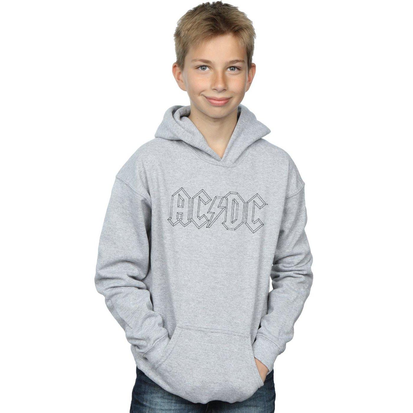 AC/DC  ACDC Black Outline Logo Kapuzenpullover 