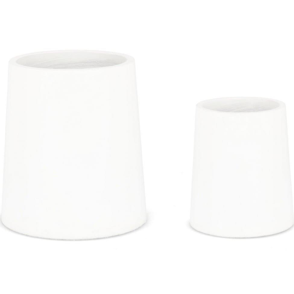 Image of Pflanzentopf Hoian weiss rund (2er-Set) Pflanzentopf Hoian weiss rund (2er-Set)