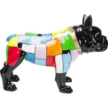 Déco Figurine Bouledogue Colore