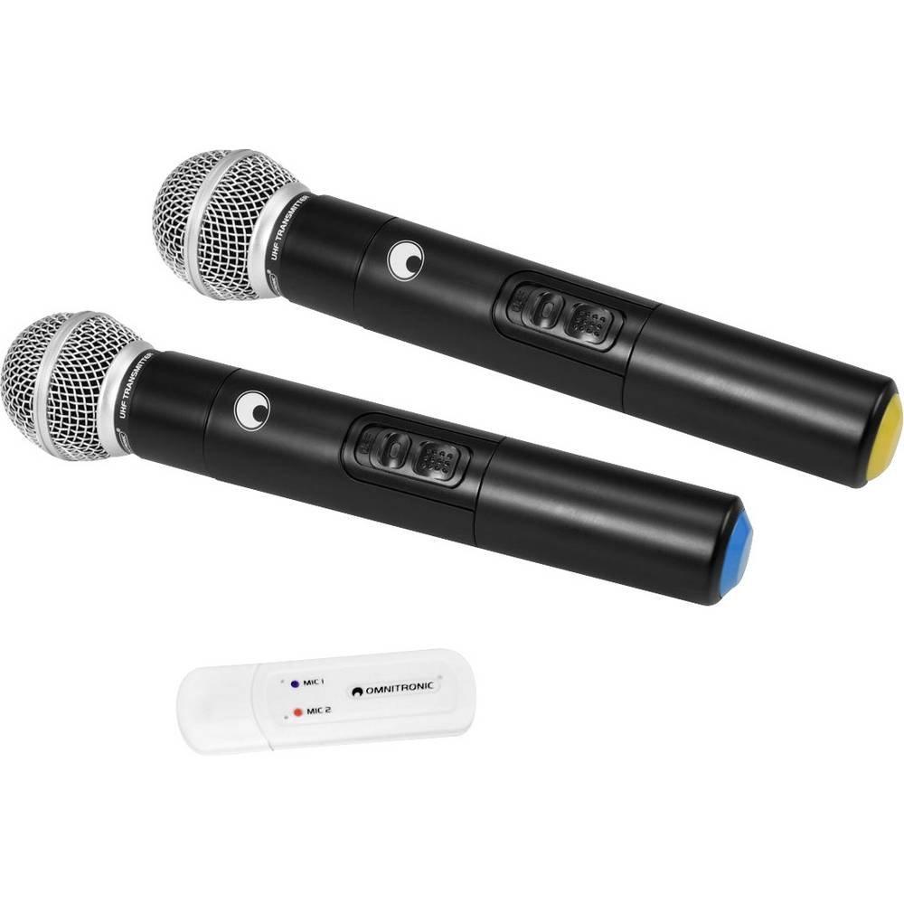Omnitronic  Funkmikrofon-Set mit zwei Handmikrofonen 