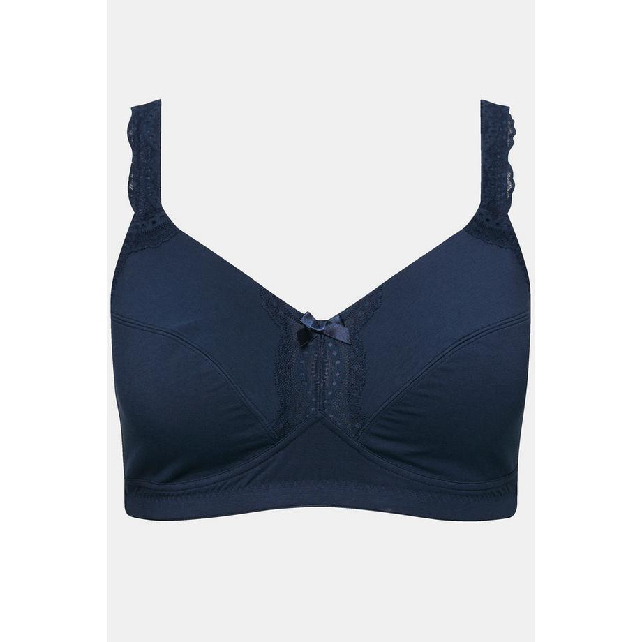 Ulla Popken Soutien-gorge souple détail dentelle sans armatures bonnet C-E  