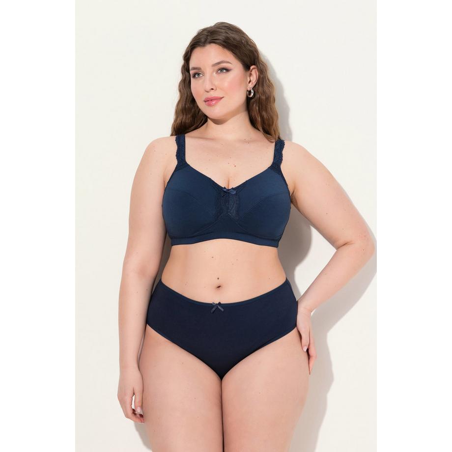 Ulla Popken Soutien-gorge souple détail dentelle sans armatures bonnet C-E  