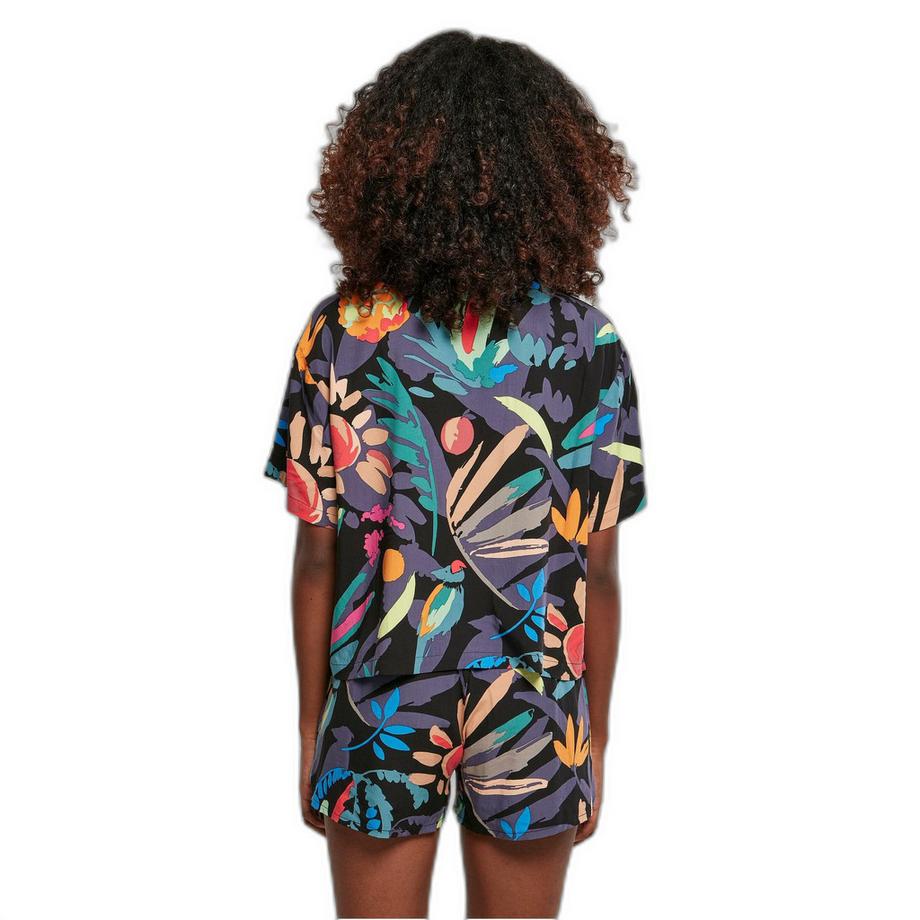 URBAN CLASSICS camicia da a maniche corte viscose resort  