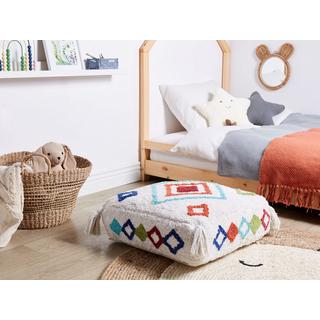 Beliani Pouf en Coton Boho SEERANI  