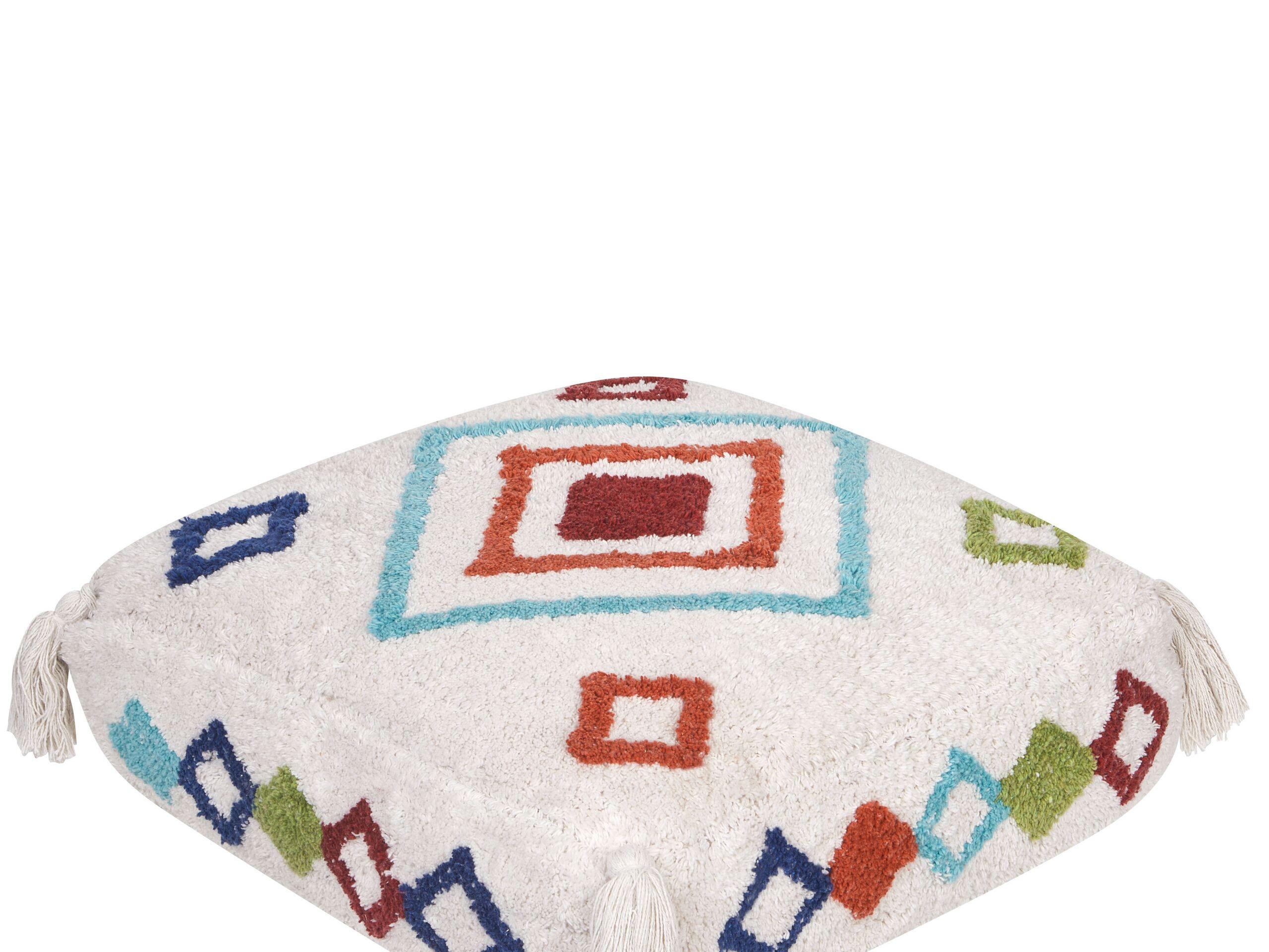 Beliani Pouf en Coton Boho SEERANI  