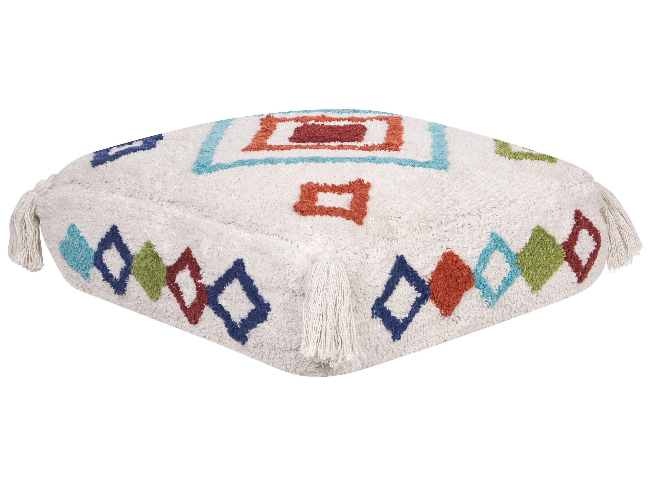 Beliani Pouf en Coton Boho SEERANI  