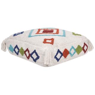 Beliani Pouf en Coton Boho SEERANI  