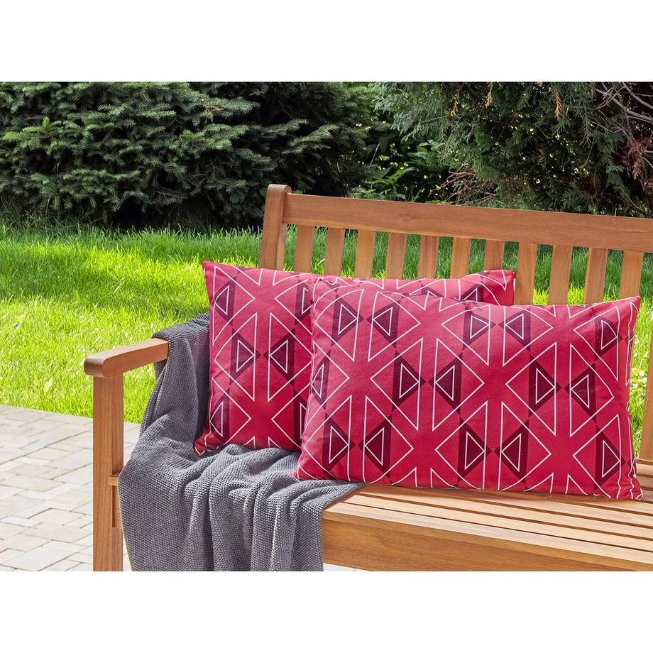 Beliani Gartenkissen 2er Set aus Polyester Modern MEZZANO  