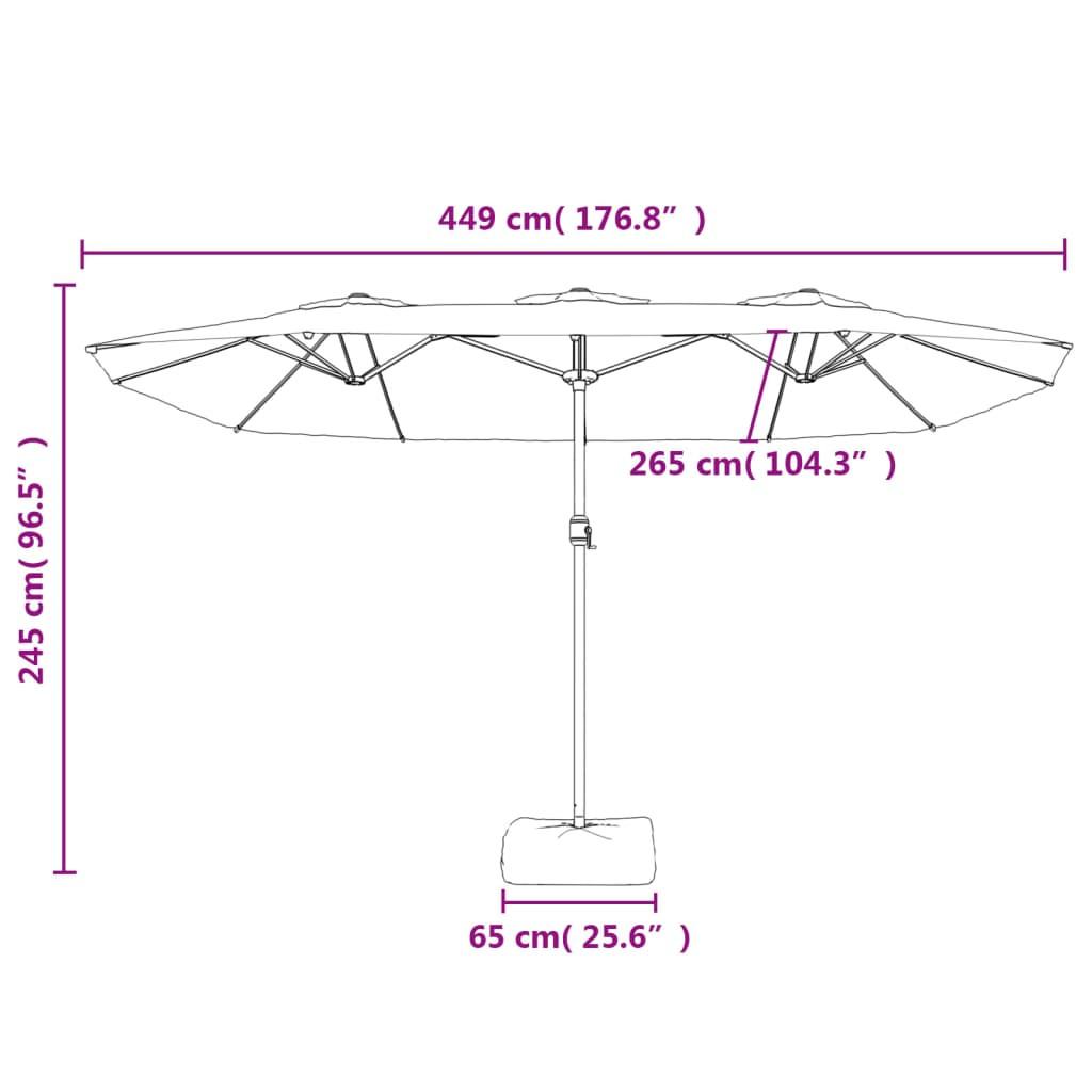 VidaXL Parasol de jardin  