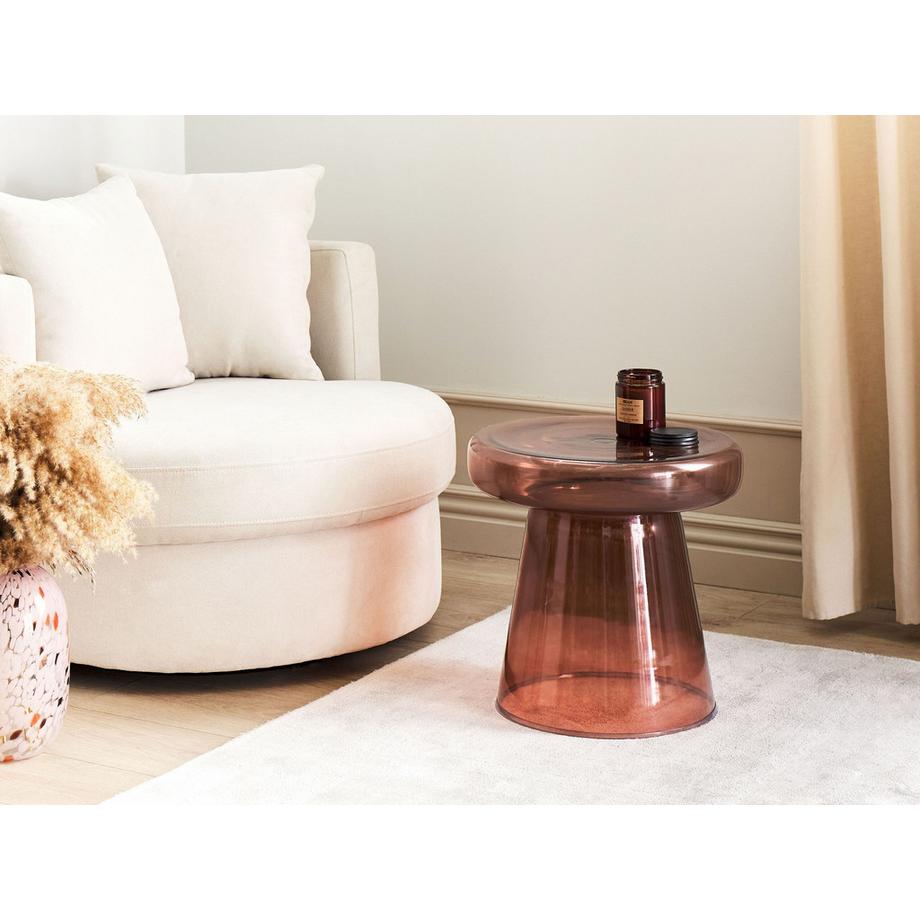 Beliani Tavolino en Vetro Retrò CALDERA  