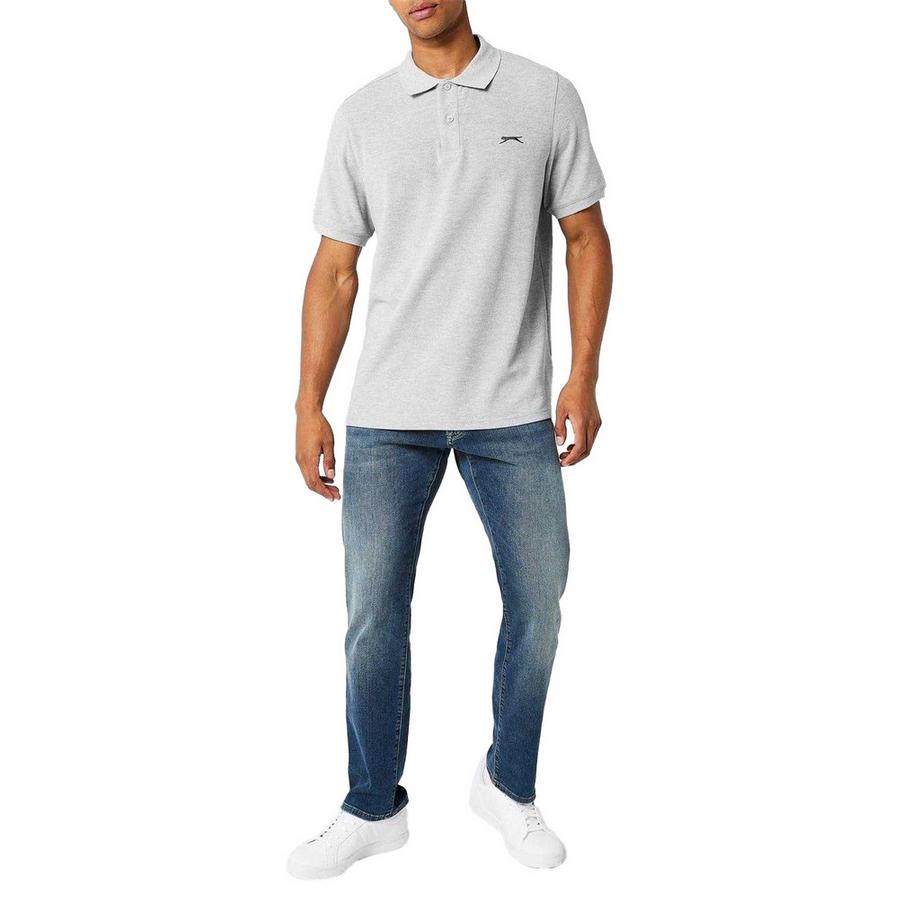 Slazenger Maglietta Polo con Logo Ricamato  