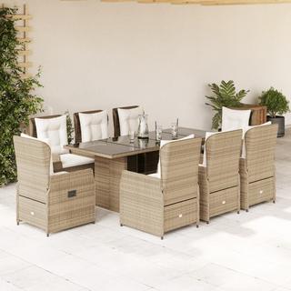 VidaXL set da pranzo da giardino Polirattan  