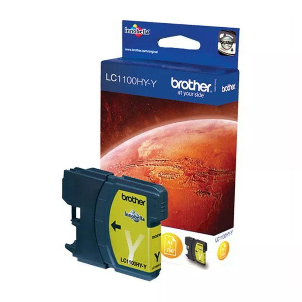 E+P Elektrik – BROTHER Tintenpatrone HY yellow LC-1100HYY MFC-6490CW 750 Seiten, Gelb, One Size