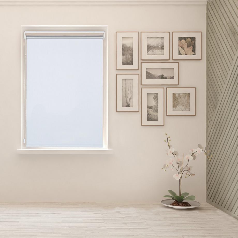 B2X  Weißes Thermorollo 160 cm lang 