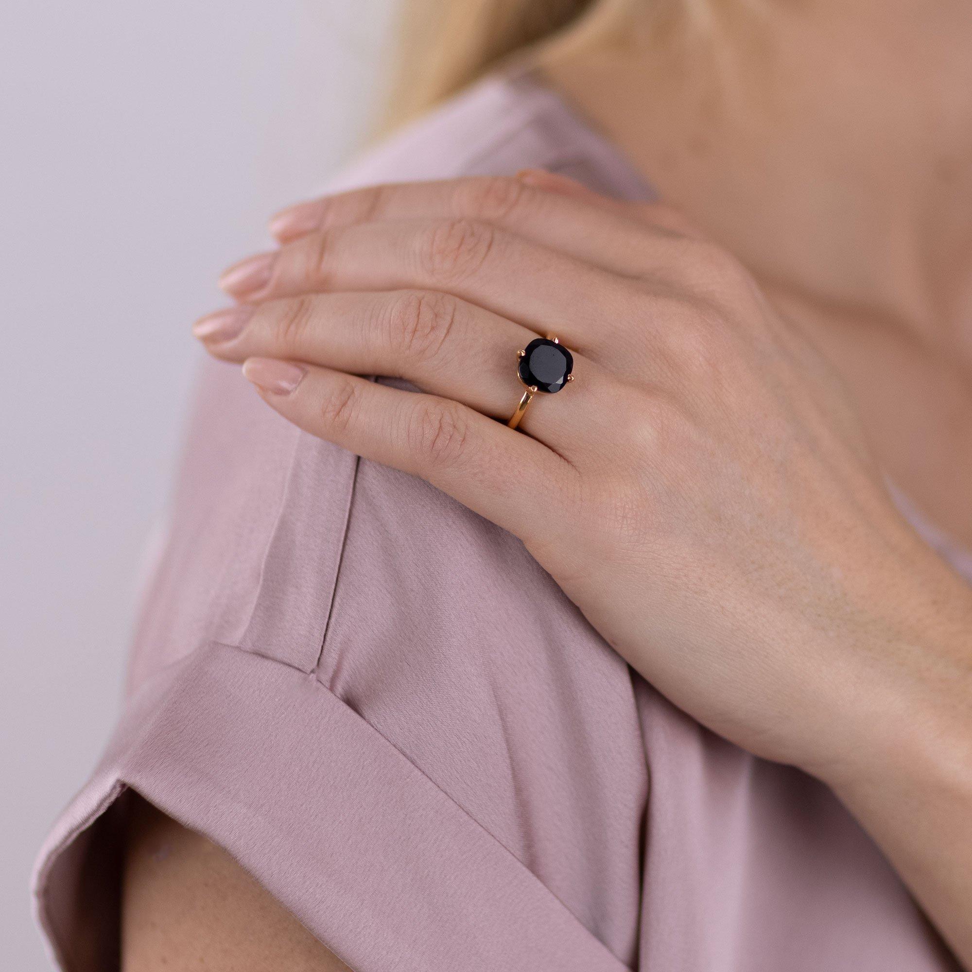 AILORIA  ÉGLANTINE Bague Onyx 