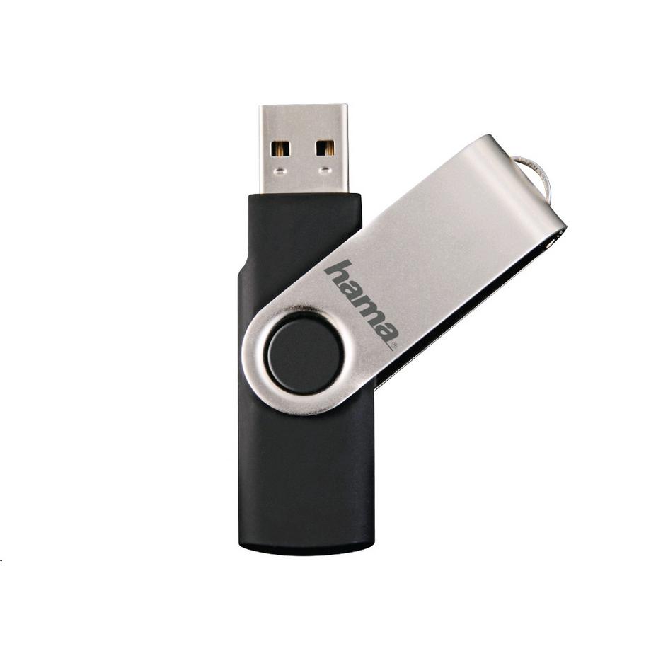 hama  Hama 00181059 unità flash USB 8 GB USB tipo A 2.0 Nero, Argento 