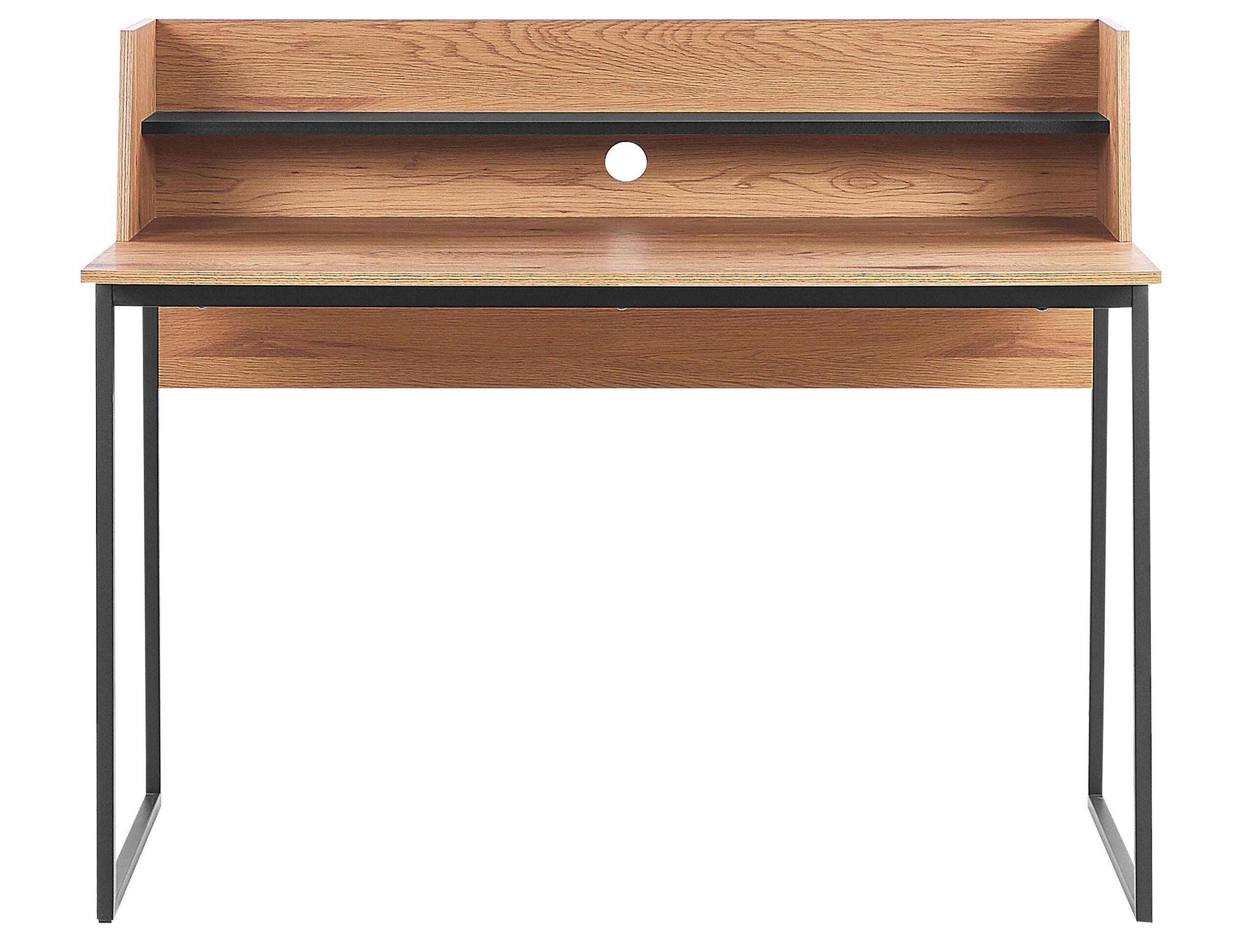Beliani Table de bureau en Panneau de particules de bois Moderne GORUS  