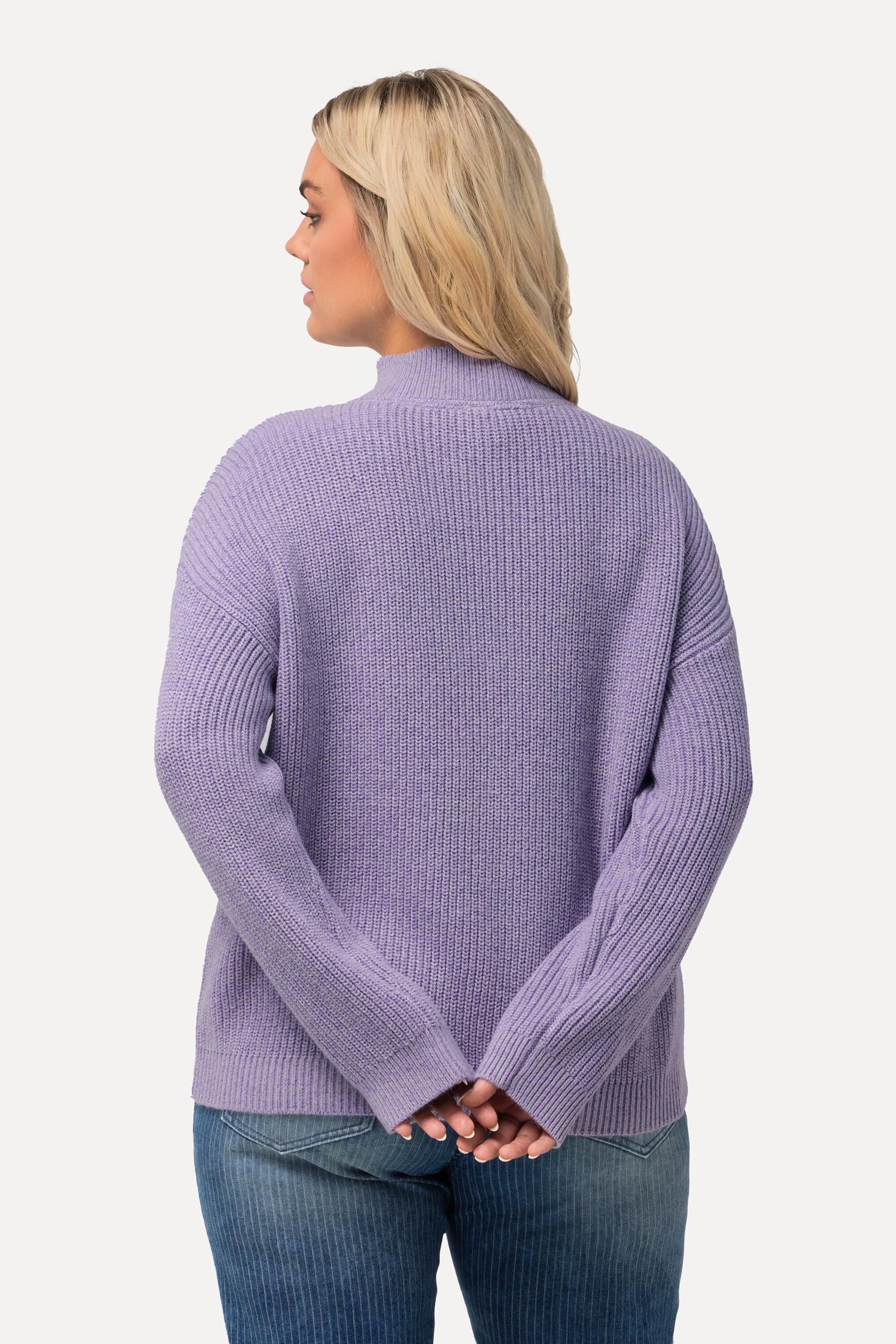 Ulla Popken  Pullover, Oversized, Toyerkragen, Langarm 