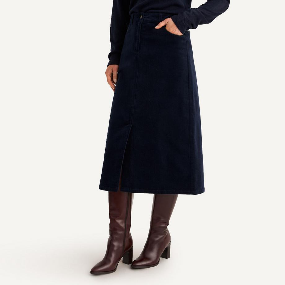 La Redoute Collections Gonna Svasata in Velluto  