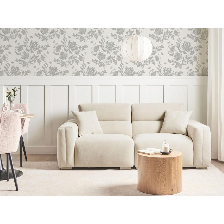Beliani 3 Sitzer Sofa aus Stoff  FAUSKAN  
