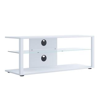 VCM Bois TV Lowboard Armoire TV Rack Console Meubles Table TV Phono Verre Folas XL  