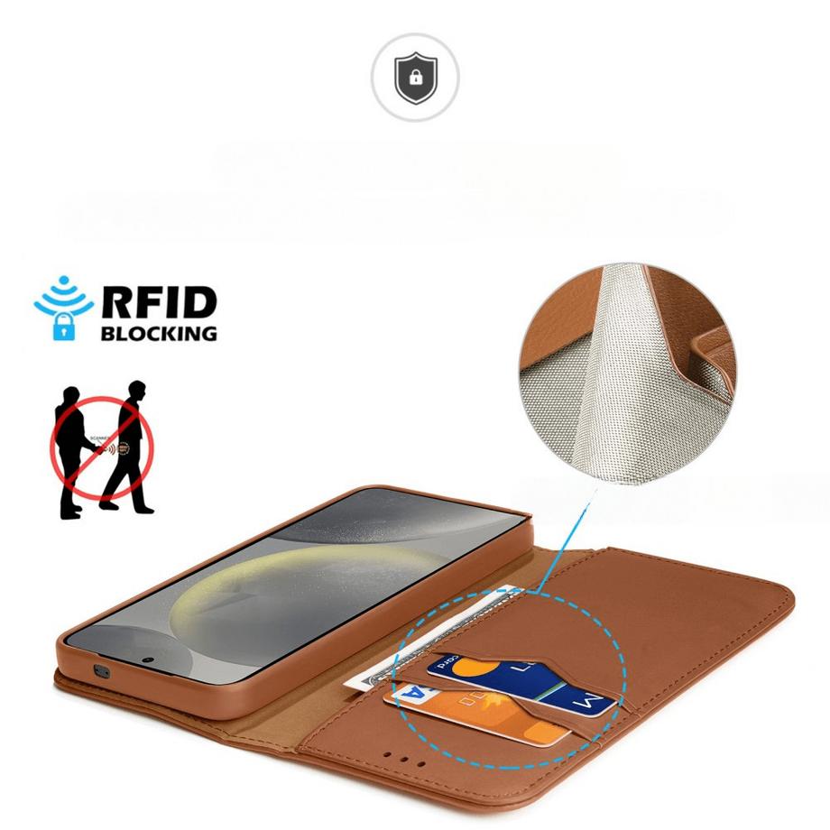 DuxDucis  Galaxy S25 - DUX DUCIS HIVO Etui Tasche mit RFID-Schutz 
