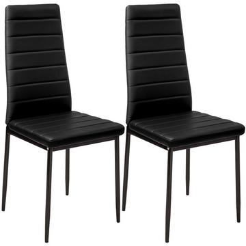 Lot de 2 chaises avec surpiqûre