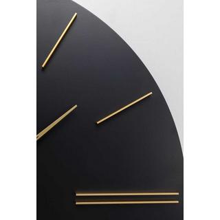 KARE Design Horloge murale Luca noire ronde 70  