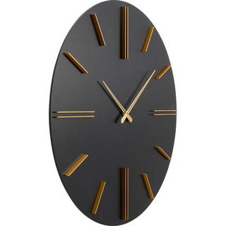 KARE Design Horloge murale Luca noire ronde 70  