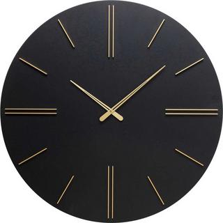 KARE Design Horloge murale Luca noire ronde 70  