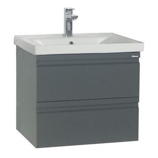 VCM Ensemble de meubles de salle de bains 2-pièces lavabo 60 cm lavabo sans poignée tiroir Silora L  