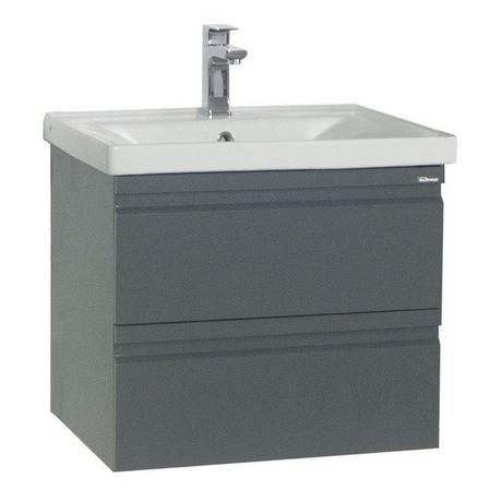 VCM Ensemble de meubles de salle de bains 2-pièces lavabo 60 cm lavabo sans poignée tiroir Silora L  