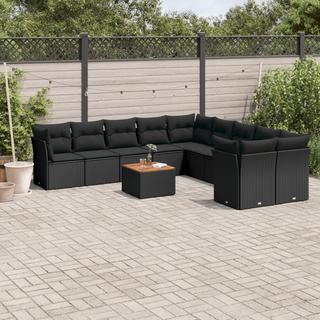 VidaXL set divano da giardino Polirattan  