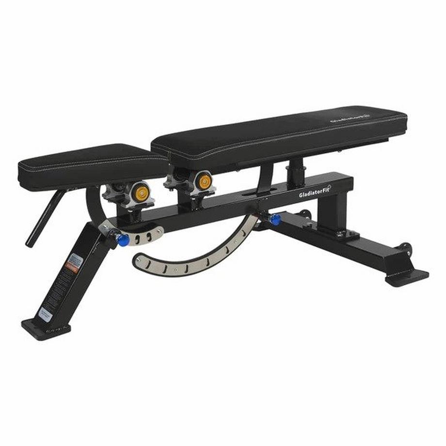 GladiatorFit  Neigbare Hantelbank aus Stahl "Adjustable Bench GladiatorFit 